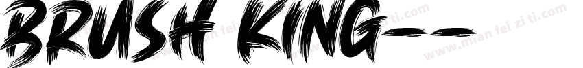 Brush King-常规字体转换